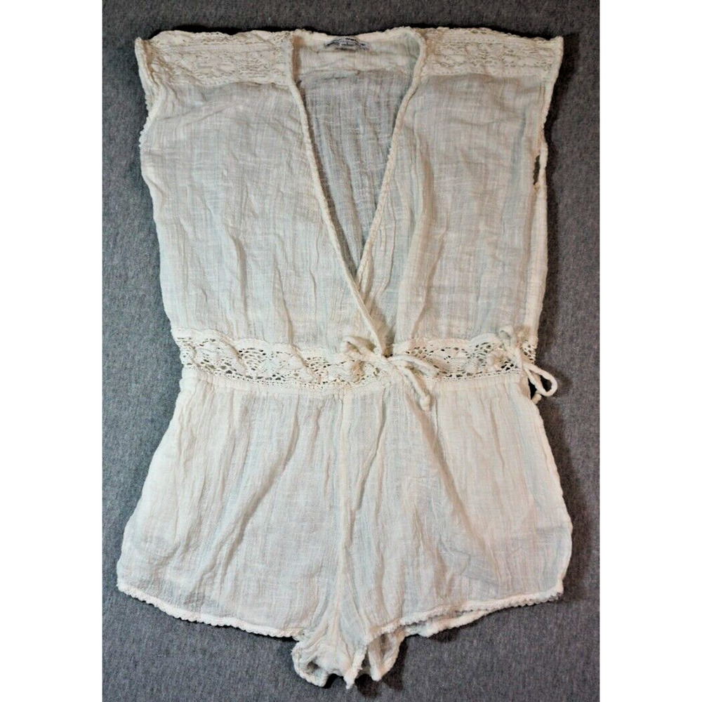 Oneill Saltwater Ladies Beach bathing suit short jumper Lace cream Sz L